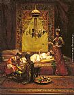 Edouard Frederic Wilhelm Richter In the Harem painting
